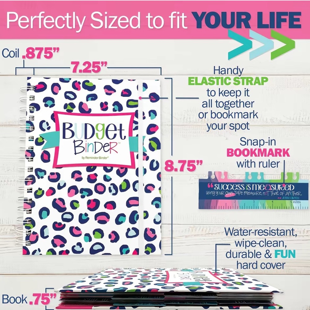 🔥 NEW Budget Binder by Reminder Binder Colorful Planner Calendar (non dated) - Picture 8 of 8